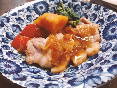 焼き豚と野菜の煮込み